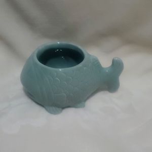 Ceramic fish shaped decorative piece